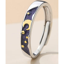 Day and Night Sun and Moon Couple Rings