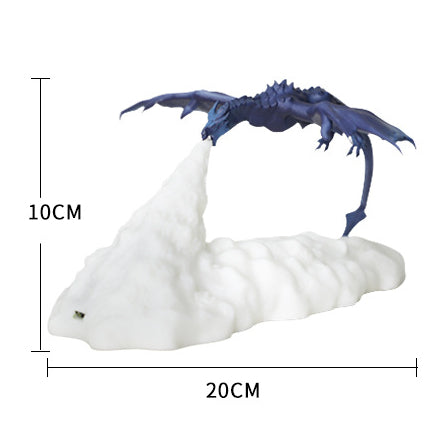 3D Printed Fire Breathing Dragon Accent Lamp