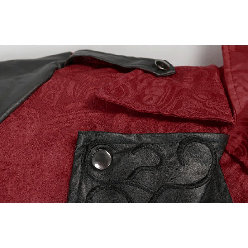 Chic Retro Men's Gothic Medieval Patchwork Jacket