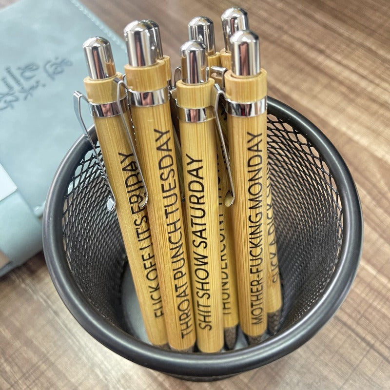 7-piece Set Bamboo Daily Sass Pens Secondary image