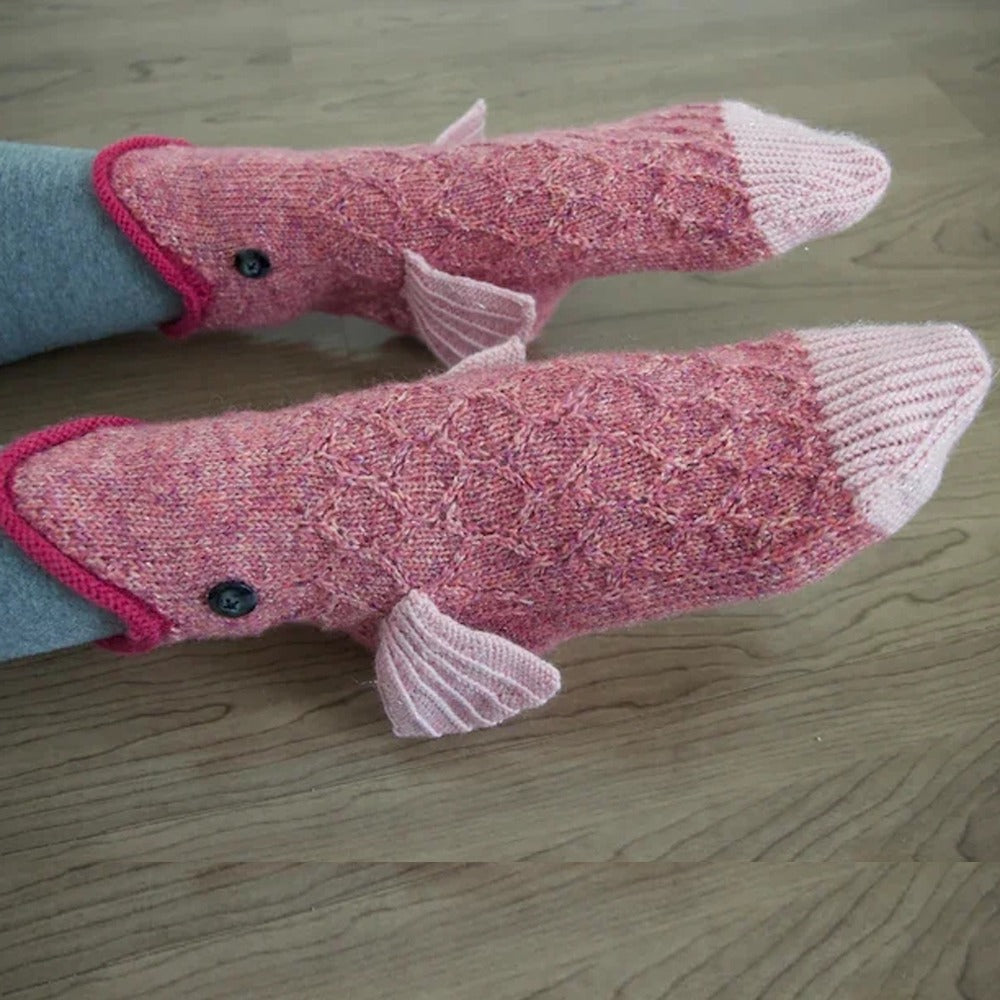 Knit Crocodile Socks