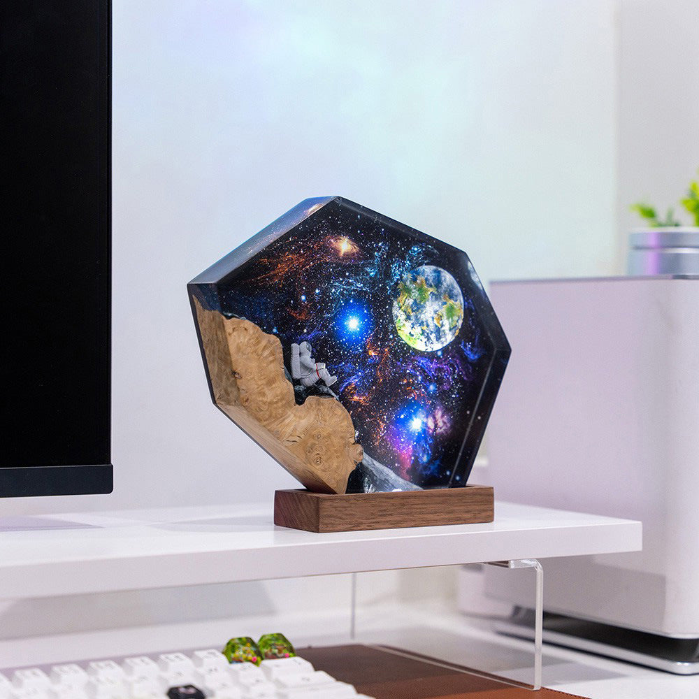 Interstellar Galaxy Astronaut Night Light