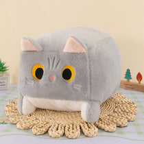 Square Cat Throw Pillow Plush