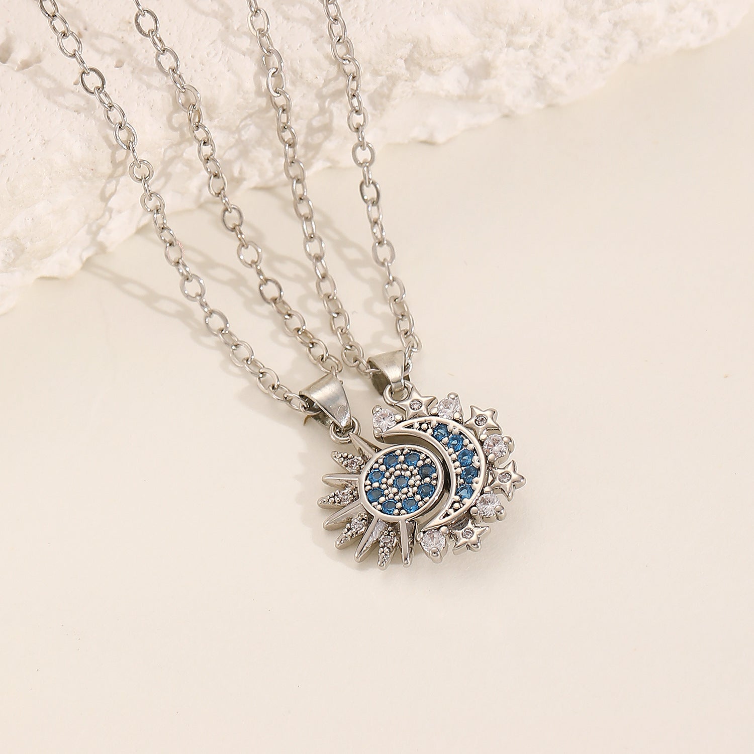 Sun & Moon Necklace Set Secondary image