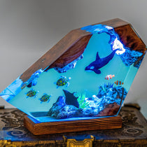 Orcas and Turtles Night Light Decor