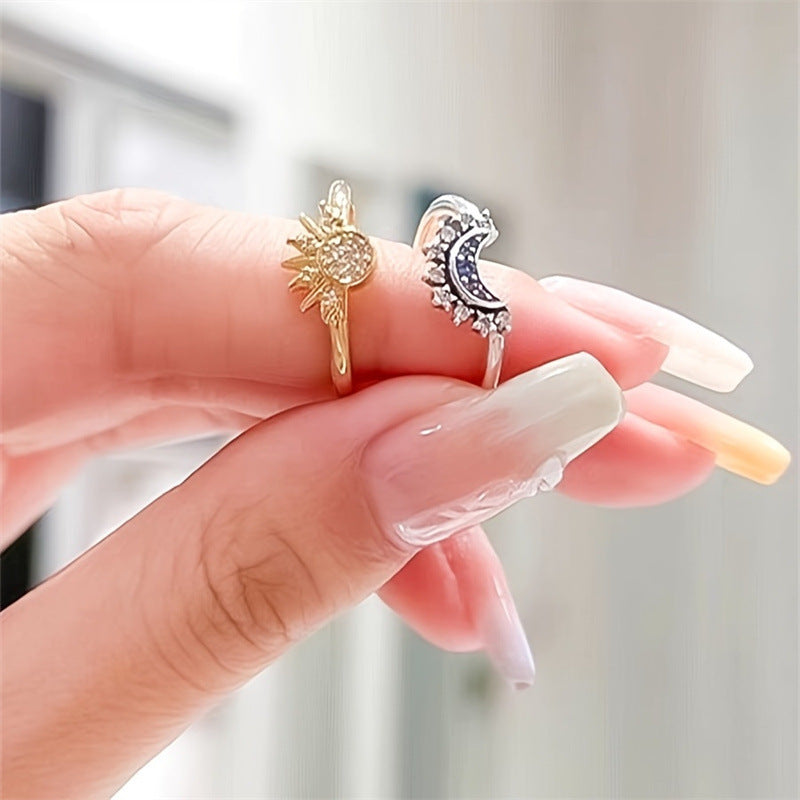 Sun & Moon Ring Set Main image