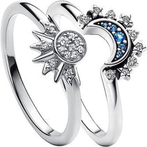 Sun & Moon Ring Set