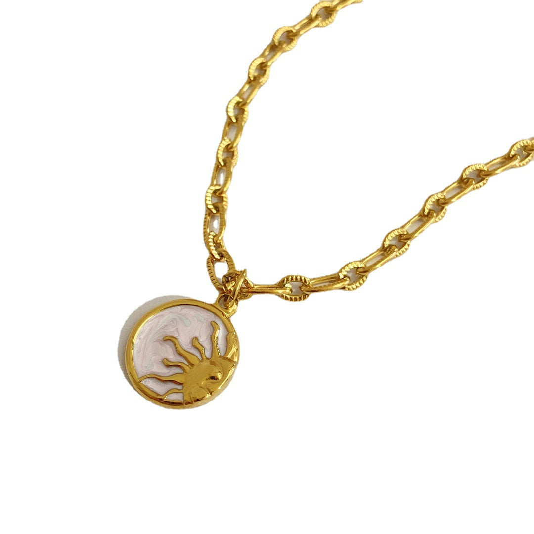 Retro Sun & Moon Necklace
