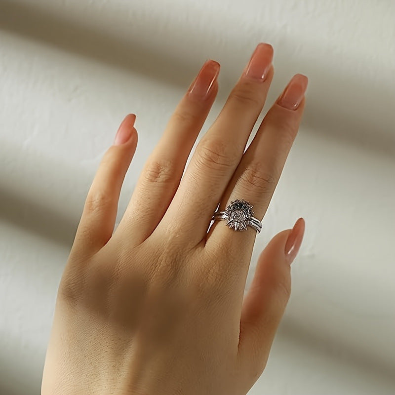 Sun & Moon Ring Set
