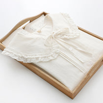 Sweet Lolita Blouse Long Sleeve Collared Buttons Down Shirt