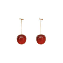 Red Cherry Drop Earrings