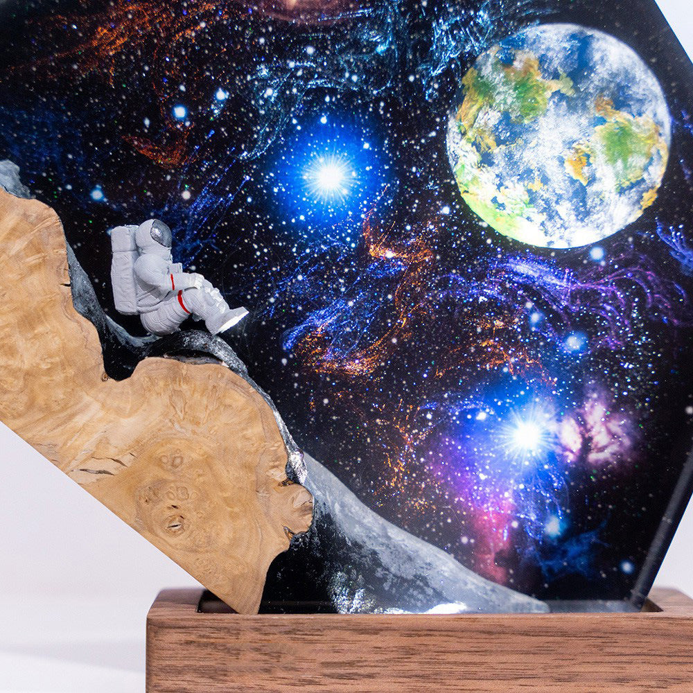 Interstellar Galaxy Astronaut Night Light