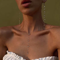 Water Droplet Earrings Necklace