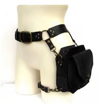 Medieval Style Leather Belt Pouch Bag
