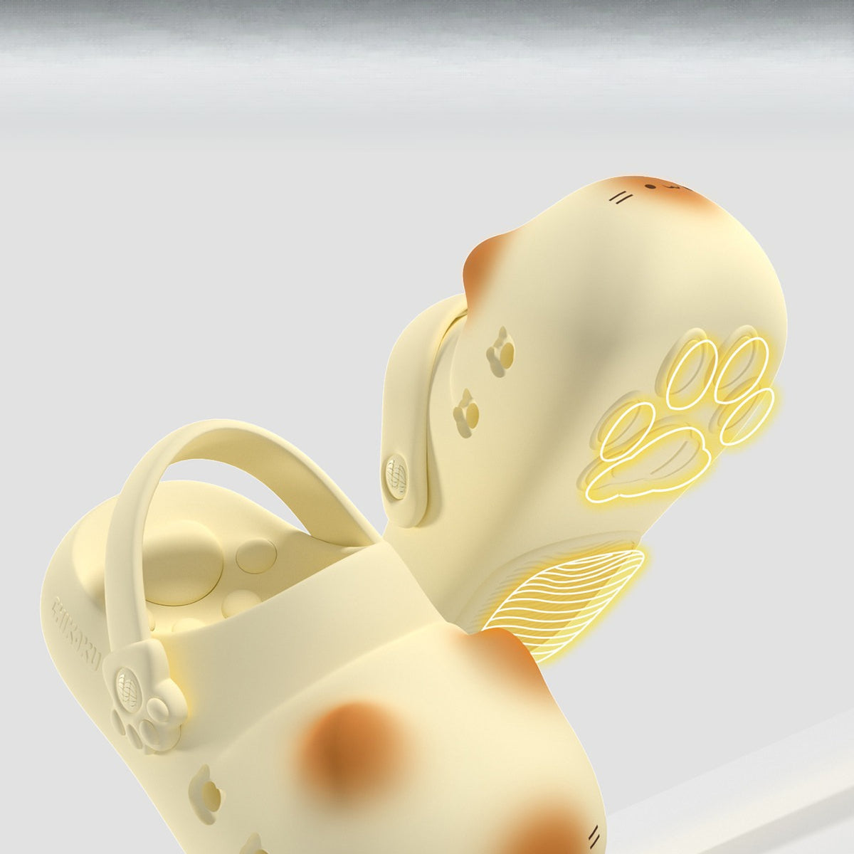 Cat Clogs with Paw Print
