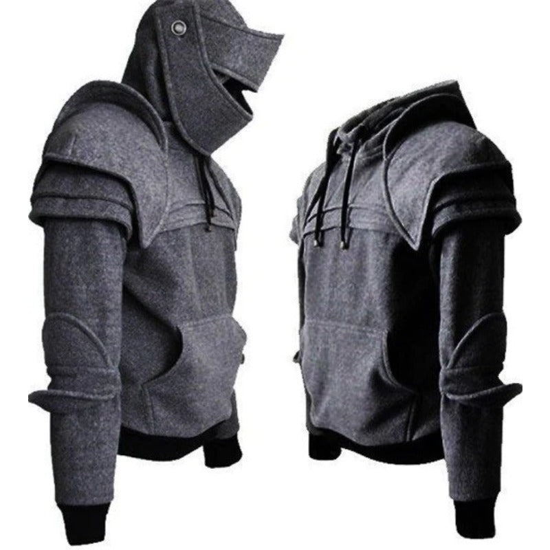 Warm Medieval Cosplay Knight Armour Hoodie